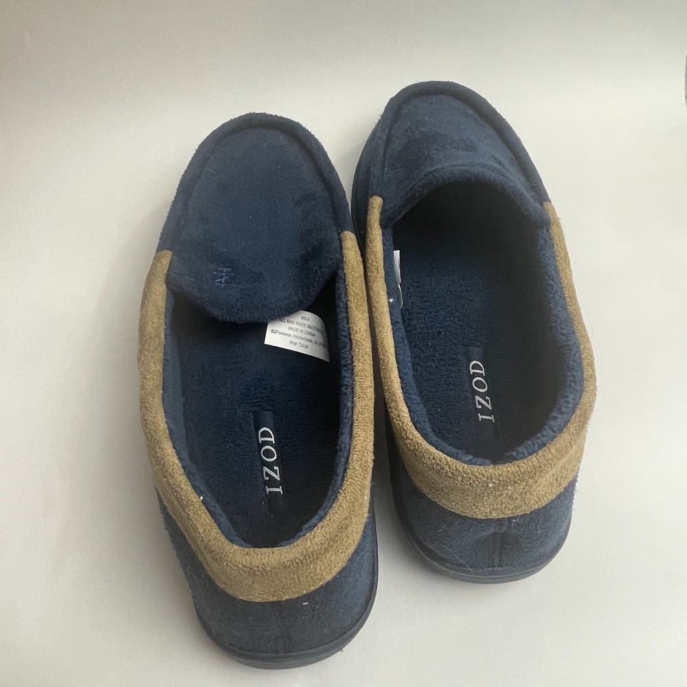 IZOD Mens Indoor Outdoor Slippers Foam Comfort Durable Size 8-9